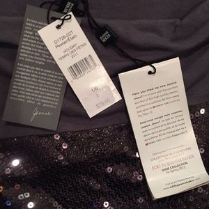 Tops - Jeanne Beker grey sequence top Tops - Jeanne Beker grey sequence top